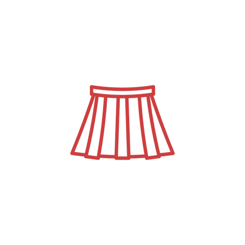 red mini skirt silhouette transparent clipart design - Download Free Stock Videos Pikwizard.com