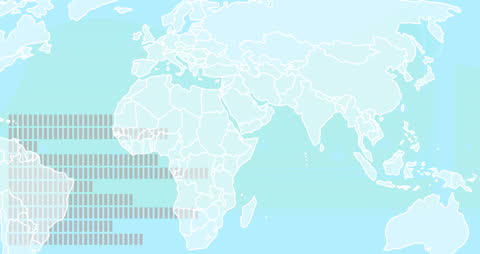 Animated World Map Representation with Moving Elements