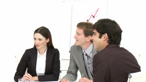 Diverse Business Team Engaged in a Professional Meeting