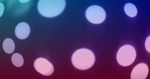 Abstract Glowing Bokeh Lights on Dark Background