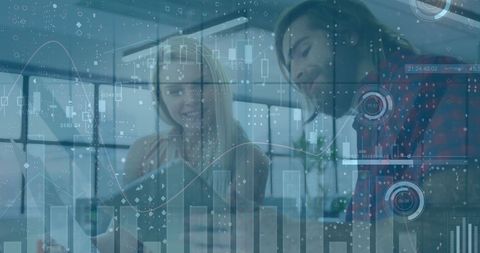 Financial Analytics Collaboration Among Professionals in Modern Office - Download Free Stock Images Pikwizard.com