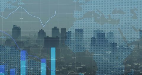 Global Financial Data and Cityscape Concept - Download Free Stock Images Pikwizard.com