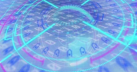 Futuristic Digital Data Processing Interface Background - Download Free Stock Images Pikwizard.com
