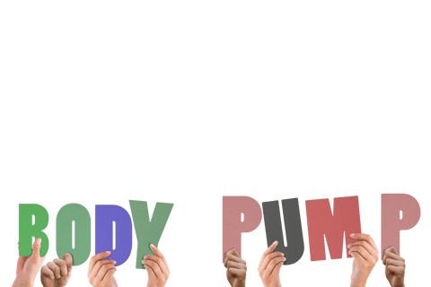 hands holding colorful transparent body pump letters - Download Free Stock Videos Pikwizard.com