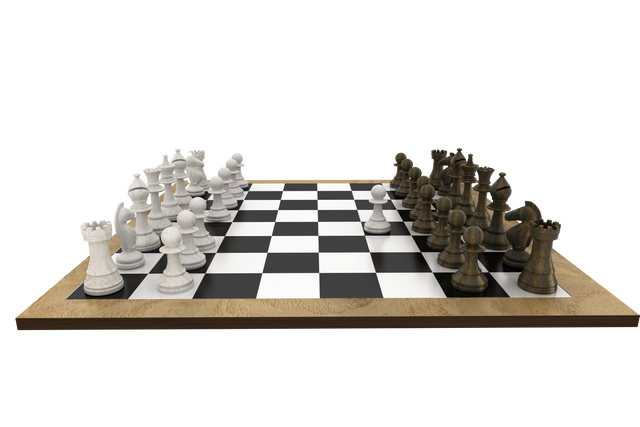 Transparent Chess Pieces Facing Off on Checkered Board - Download Free Stock Videos Pikwizard.com