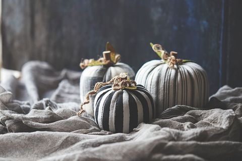 Rustic fabric pumpkins decor cozy autumn ambience