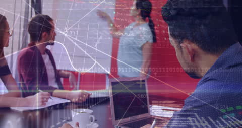 Multiracial Team Engaged in Analytical Business Meeting