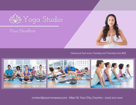 tranquil yoga class scene with focused participants - Download Free Stock Templates Pikwizard.com