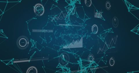 Abstract Digital Data Visualization Background - Download Free Stock Images Pikwizard.com