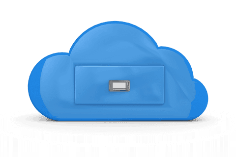 blue cloud illustration with drawer on transparent background - Download Free Stock Videos Pikwizard.com