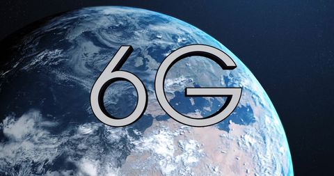 Conceptual 6G over Earth Explores Global Connectivity - Download Free Stock Images Pikwizard.com