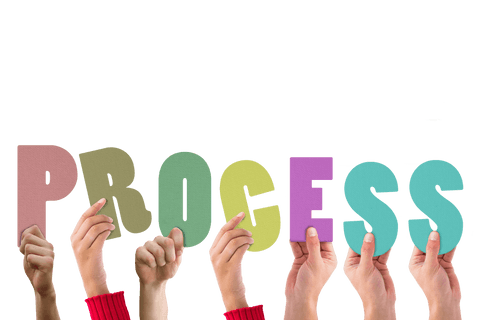 Hands Holding PROCESS Letters on Transparent Background - Download Free Stock Videos Pikwizard.com