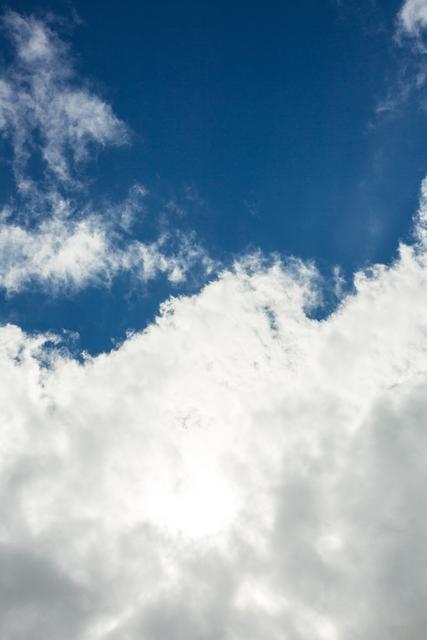 Beautiful Blue Sky with White Clouds on Sunny Day - Download Free Stock Photos Pikwizard.com