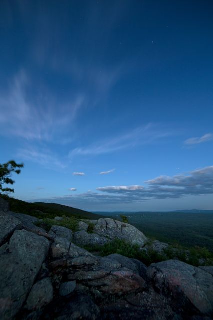 Majestic Mountain Landscape Under Twilight Sky With Wispy Clouds - Download Free Stock Images Pikwizard.com