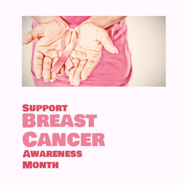 Promoting Breast Cancer Awareness Month Urgent Support Message - Download Free Stock Templates Pikwizard.com