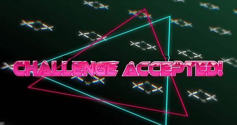 Futuristic Neon Text with Cyberpunk Aesthetic