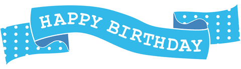 Happy Birthday Text on Blue Ribbon with Transparent Background - Download Free Stock Videos Pikwizard.com