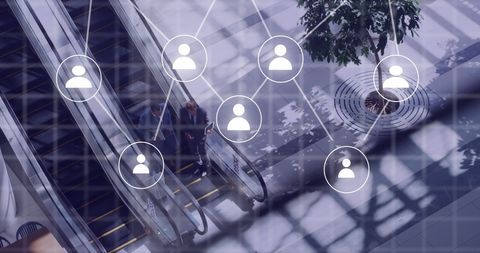 Digital Connections and Networking in Modern Workspace