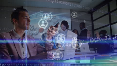 Digital Networking in Business Environment with Diverse Professionals