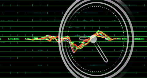 Digital Clock Animation with Data Visualization