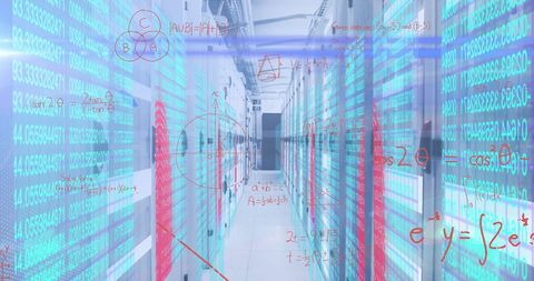 Virtual Algorithms in a Futuristic Data Center - Download Free Stock Images Pikwizard.com