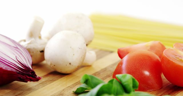 Fresh Ingredients for Homemade Pasta Recipe on Wooden Table - Download Free Stock Images Pikwizard.com