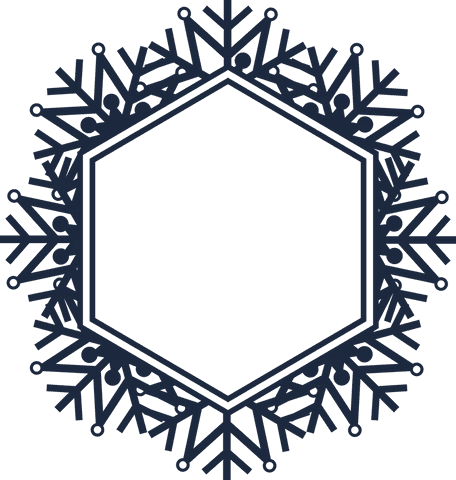 Elegant Black Snowflake Frame on Transparent Background with Copy Space - Download Free Stock Videos Pikwizard.com