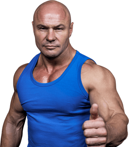 Confident Muscular Man Showing Thumbs Up on Transparent Background - Download Free Stock Videos Pikwizard.com