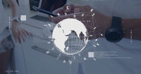 Global Finance Integration: Currency Symbols and Data - Download Free Stock Images Pikwizard.com