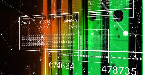 Abstract Digital Data Flow in Futuristic Server Room - Download Free Stock Images Pikwizard.com