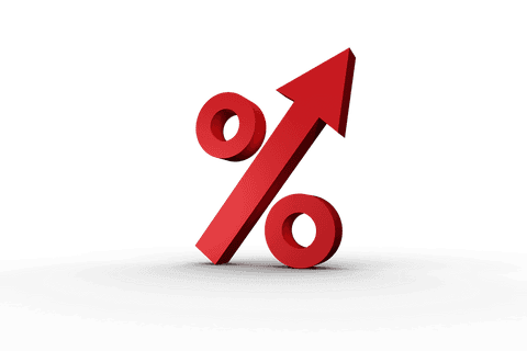 rising red percent symbol on transparent background illustration - Download Free Stock Videos Pikwizard.com