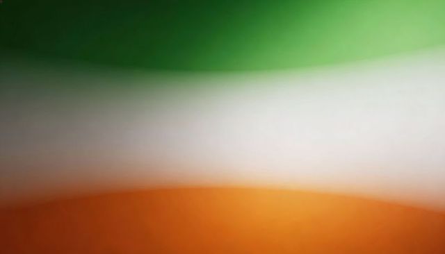 Blending soft horizontal gradient in green white amber for minimal warm backdrop