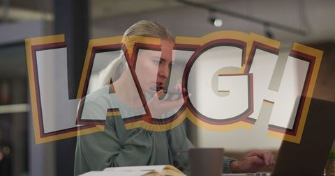 Professional Businesswoman Communicating via Smartphone in Modern Office