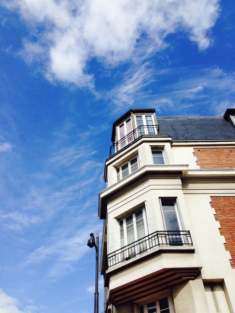 Low Angle View of Historic Building Against Blue Sky - Download Free Stock Images Pikwizard.com