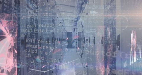 Futuristic Digital Network with Data and Servers Overlay - Download Free Stock Images Pikwizard.com