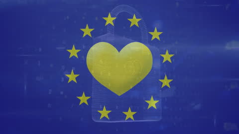 European Union Data Security with Love Concept