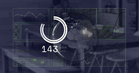 Global Business Interface with Data Analytics - Download Free Stock Images Pikwizard.com