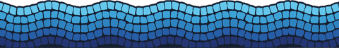 Blue Tile Wave Mosaic Border on Transparent Background - Download Free Stock Videos Pikwizard.com