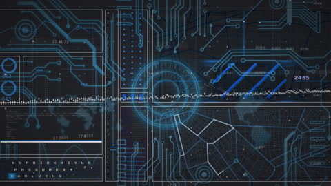 Futuristic Digital Interface for Data Analysis and Technology