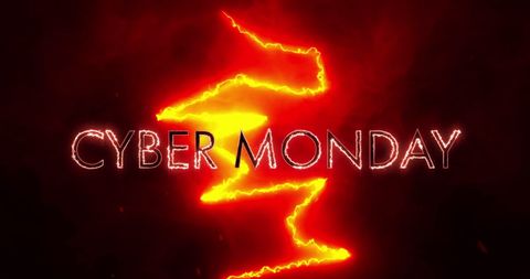 Cyber Monday Lightning Sale Promotion Design