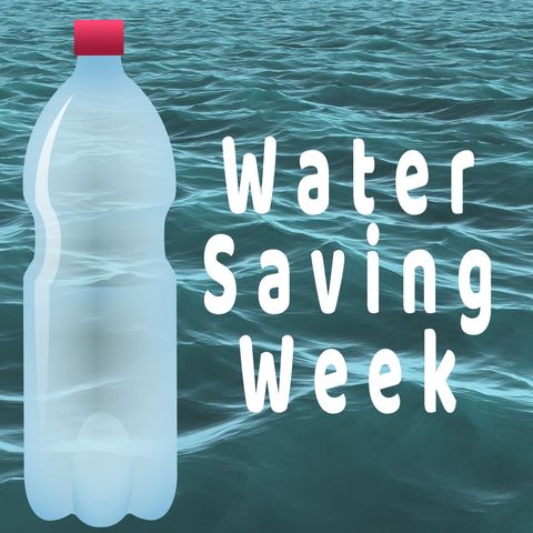 plastic water bottle over ocean symbolizes water conservation - Download Free Stock Templates Pikwizard.com