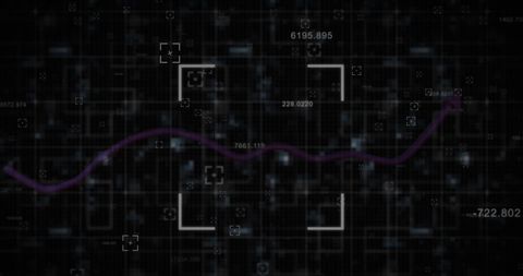 Abstract Digital Interface Showing Data Flow and Statistics - Download Free Stock Images Pikwizard.com