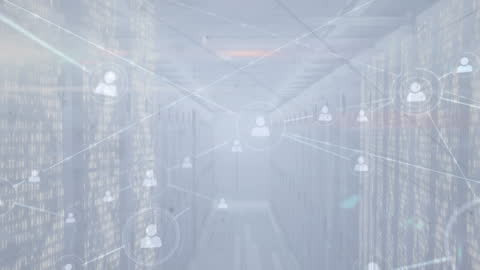 Digital Network Connections in Modern Server Room Technology