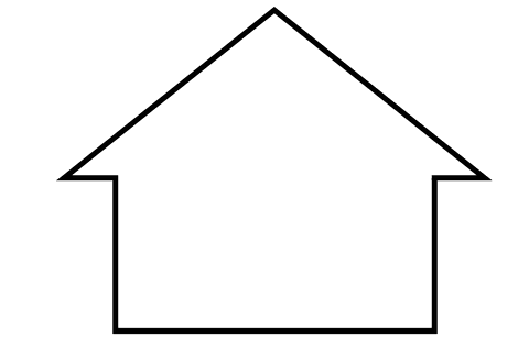 this illustration of a house outline on a transparent background is ideal for use in real estate marketing, architectural presentations, or construction planning. the simplistic design makes it versatile for various creative projects or writing backdrops. perfect for adding text or other design elements inside to convey a custom message or branding.