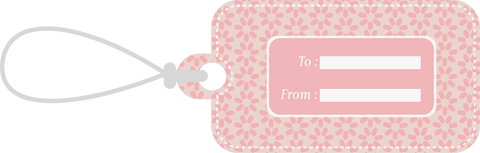 Pink Floral Gift Tag on Transparent Background for Custom Labels - Download Free Stock Videos Pikwizard.com