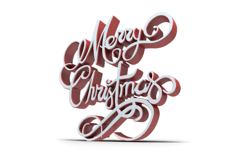 3D Merry Christmas Text in White and Red Transparent Background - Download Free Stock Videos Pikwizard.com