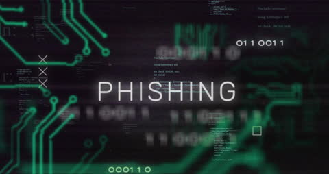 Phishing Alert with Digital Circuit Animation