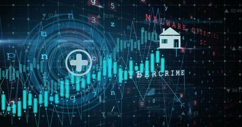 Cybersecurity Data Encryption with Financial Graphs and Codes - Download Free Stock Images Pikwizard.com