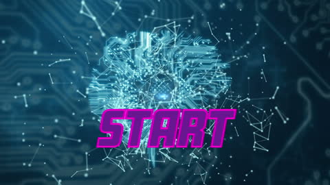 Digital Globe with Dynamic Connections and START Text Visualization