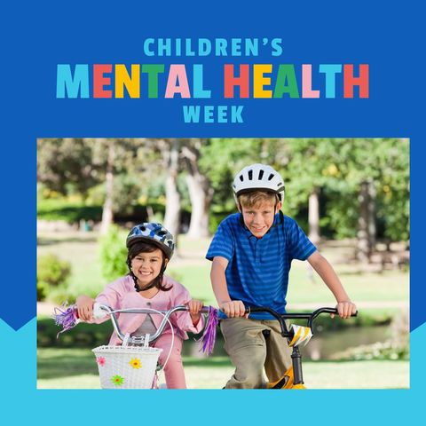 Children Enjoying Outdoor Biking for Mental Health Awareness - Download Free Stock Templates Pikwizard.com